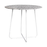 TISCH Elio Grün aus Premium-Terrazzo - Grün, Stein (90/90/77cm) - Tikamoon