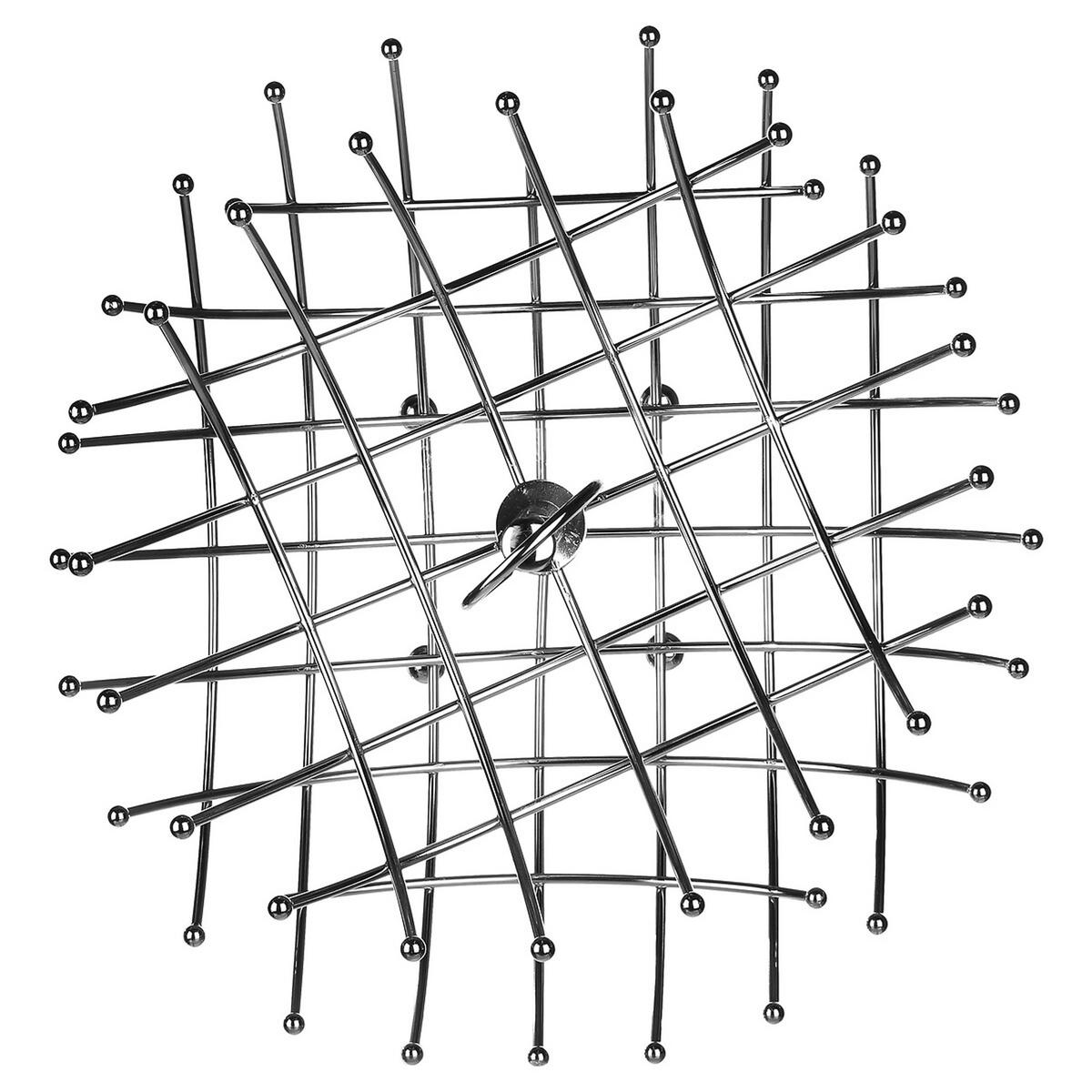 OBST-ETAGERE 2-Stöckig, Metall, Silberfarben, 40 cm - Silberfarben, Metall (12.5/35.5cm) - 5five Simply Smart