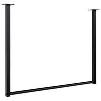 KLEIDERSTANGE 150x38x120 cm-edelstahl-Metall - Schwarz, Metall (7cm) - CLP