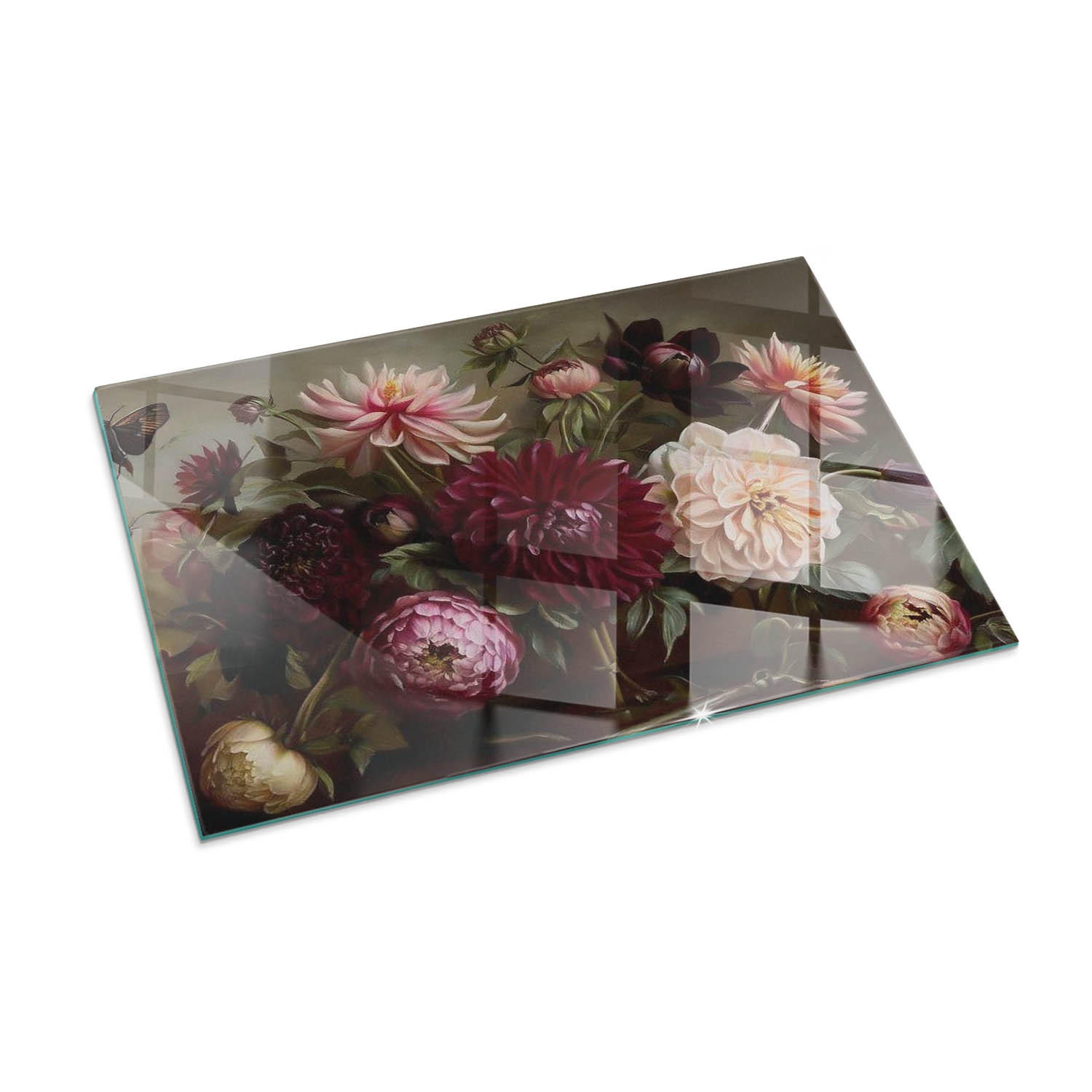 ArtPrintCave Glasplatte Weinrot 100x70x0.4 cm