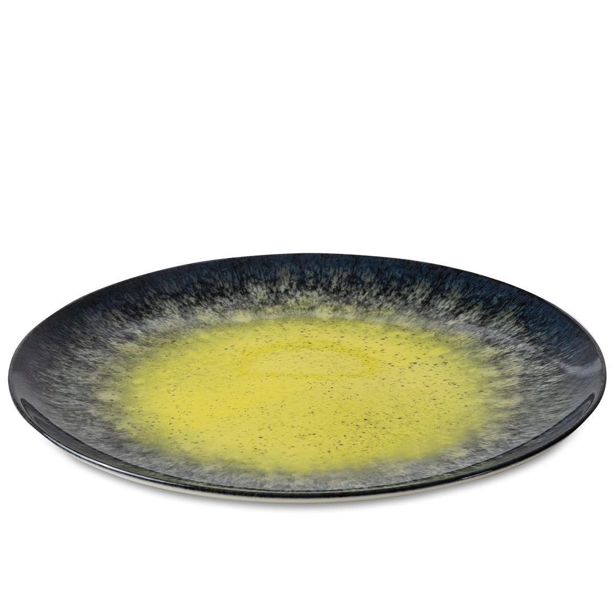 TAFELSERVICE LORENT 12 Personen 36-tlg Hartporzellan - Gelb/Dunkelblau, Keramik (27.5/2/27.5cm) - KONSIMO®