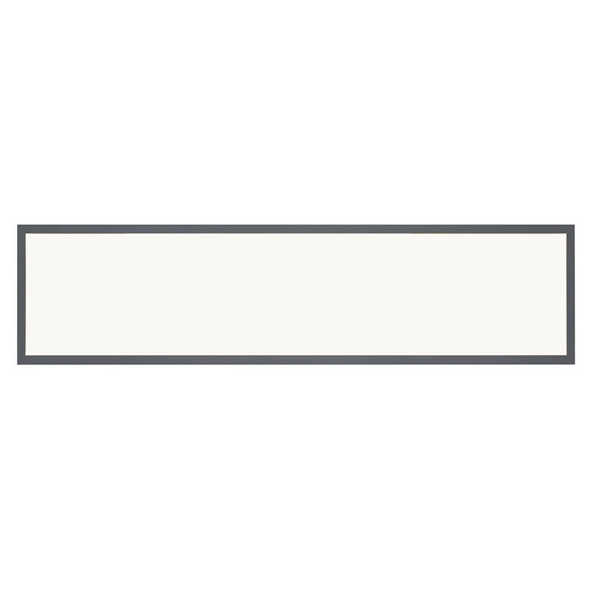LED DECKENLEUCHTE Holzoptik Braun - Braun, Metall (120/30/6.5cm) - Globo Lighting