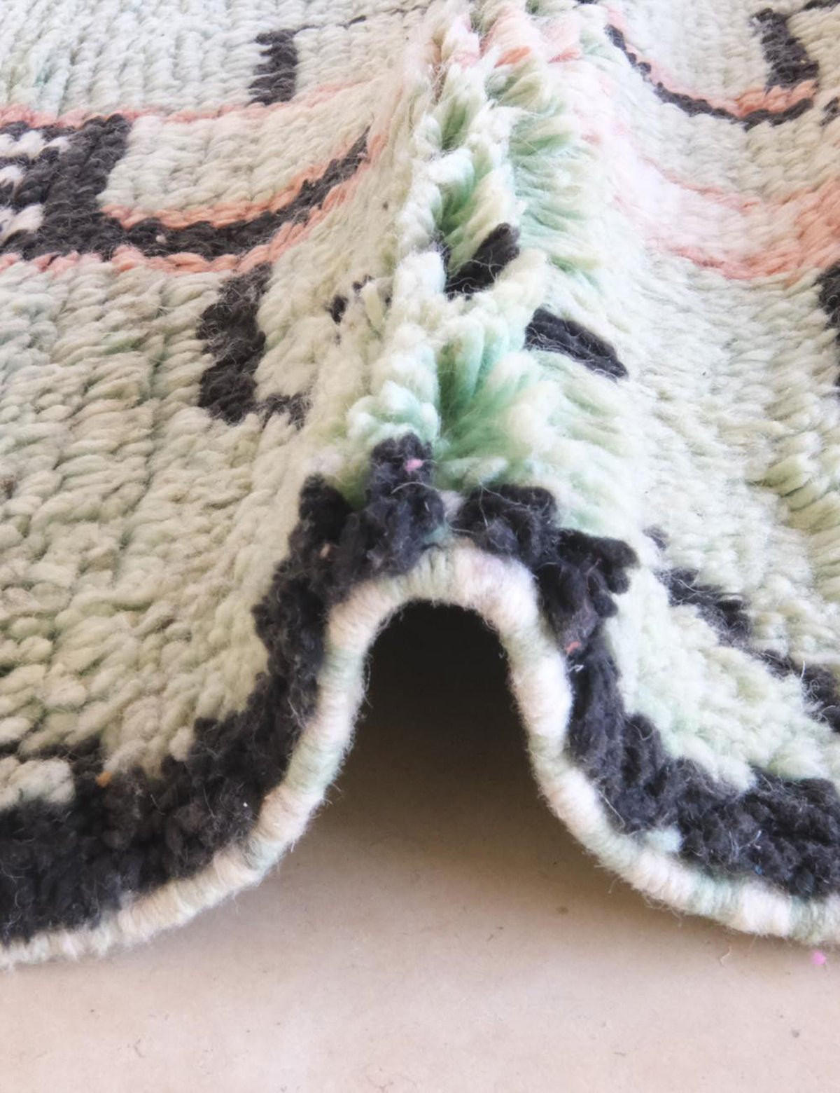 BERBERTEPPICH aus reiner Wolle 81x 294 cm - Grün, Naturmaterialien (81/294cm) - AFK Living