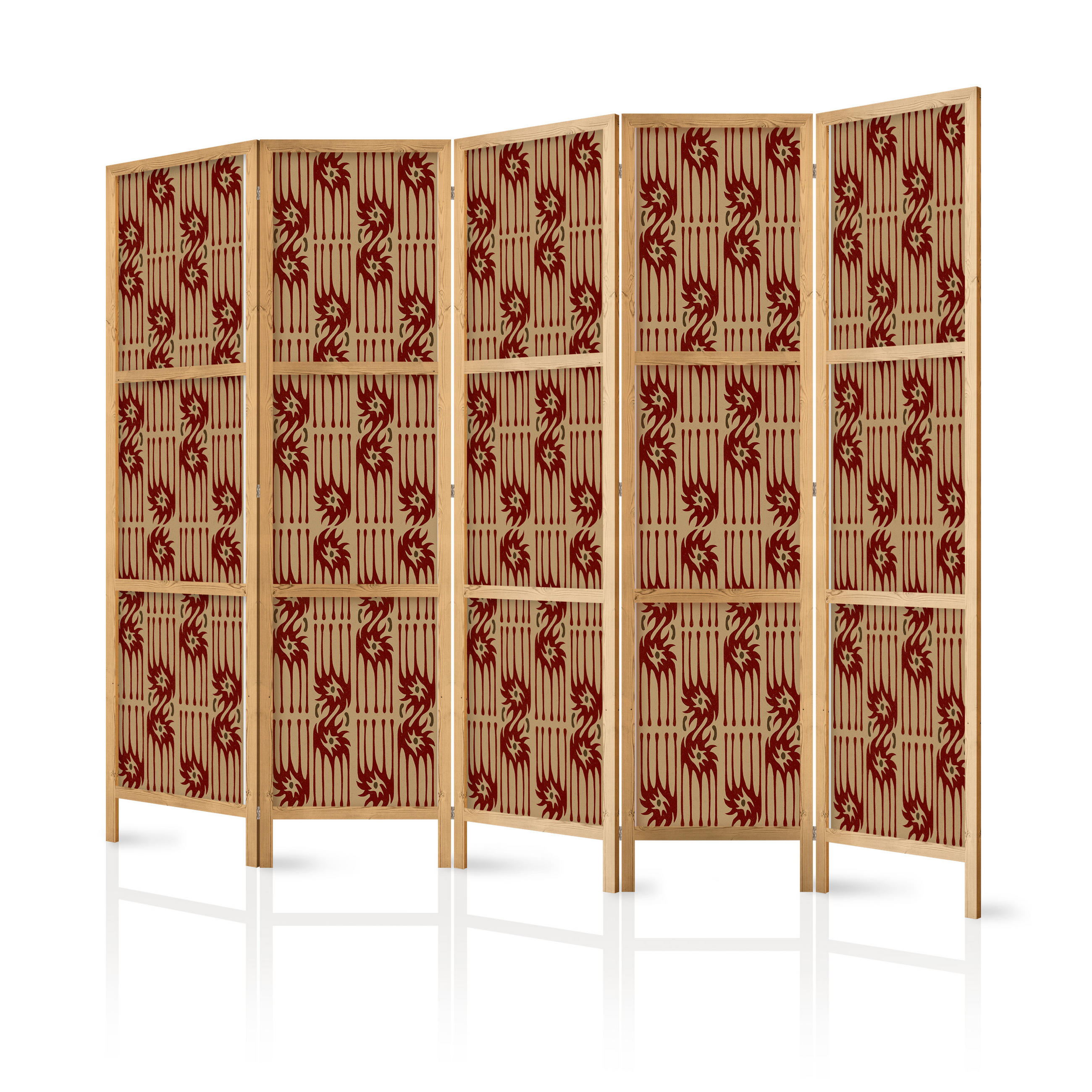 Muralo Paravent Braun 225x172x3 cm