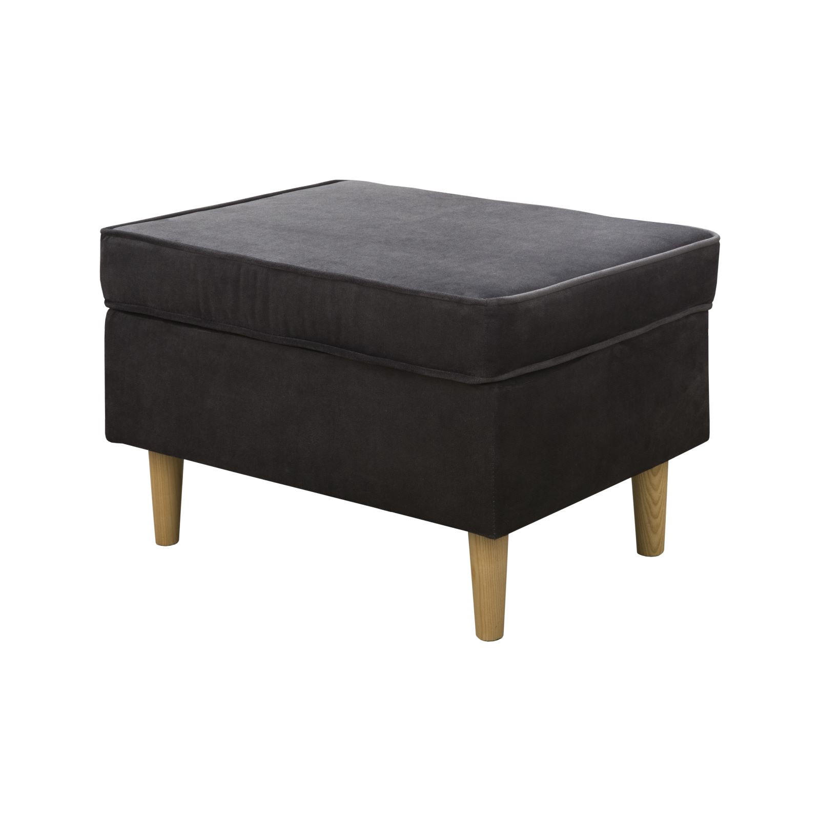 HOCKER Teramo IV 46x68 cm, grau - Grau, Kunststoff (68/46/50cm) - Margaret Hadas24