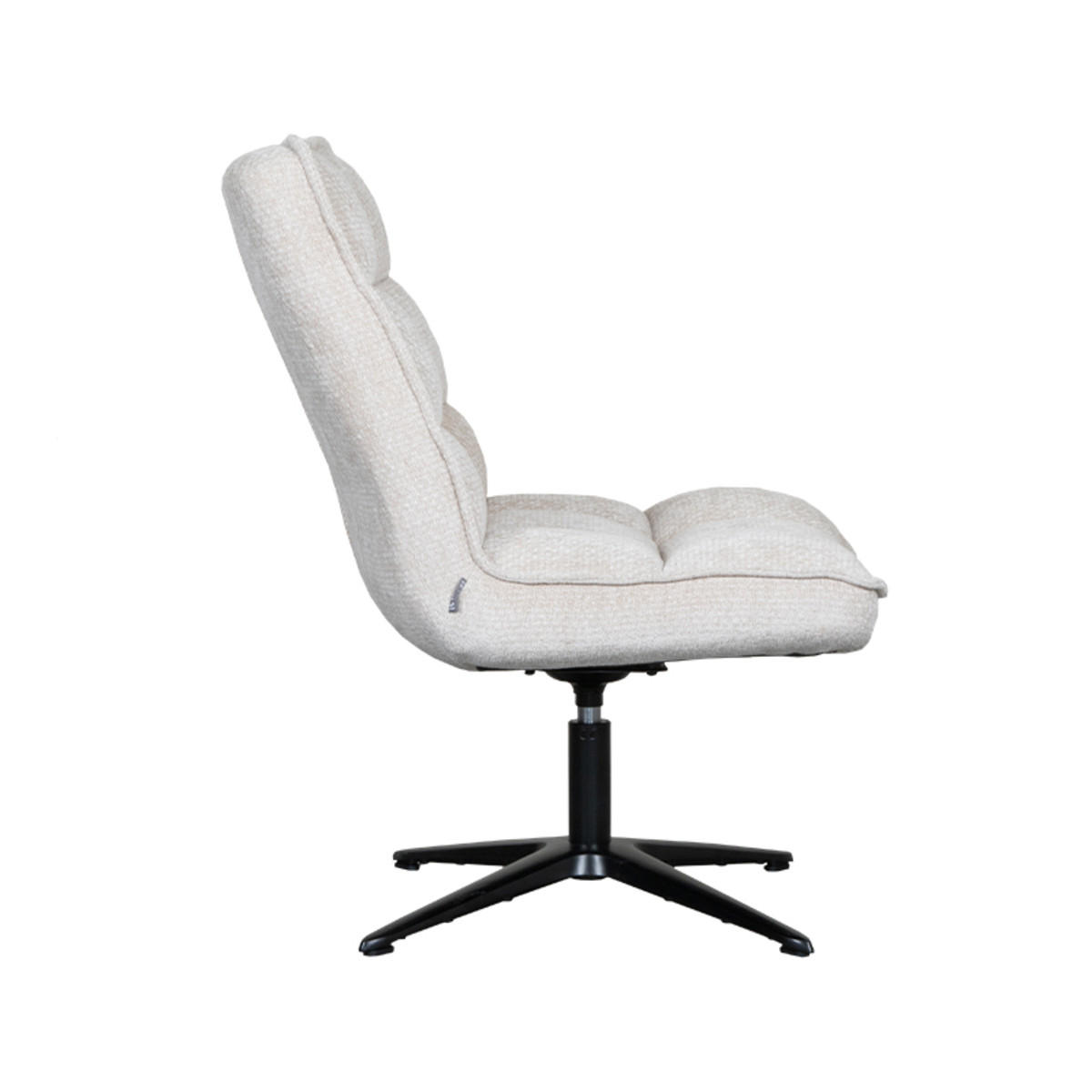 SESSEL Vince Beige 74/63/91 cm - Creme, Textil (63/91/74cm) - LABEL51