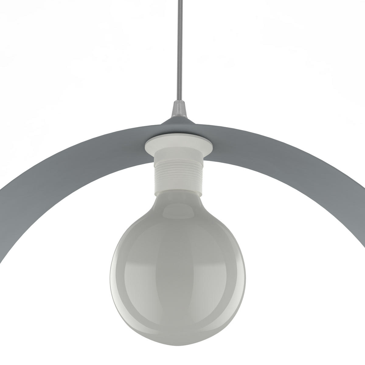HÄNGELEUCHTE - Grau, Metall (7/40/40cm) - Lumicom