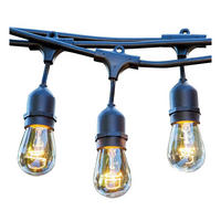 SOLAR-LICHTERKETTE MAFY schwarz - Schwarz, Kunststoff (650/1/1cm) - Lumisky