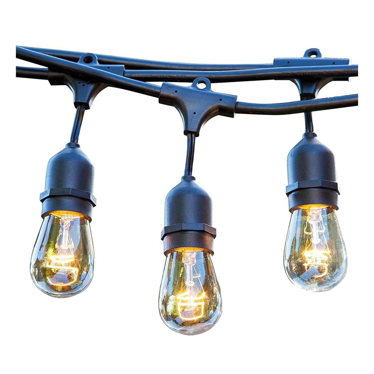 SOLAR-LICHTERKETTE MAFY schwarz - Schwarz, Kunststoff (650/1/1cm) - Lumisky