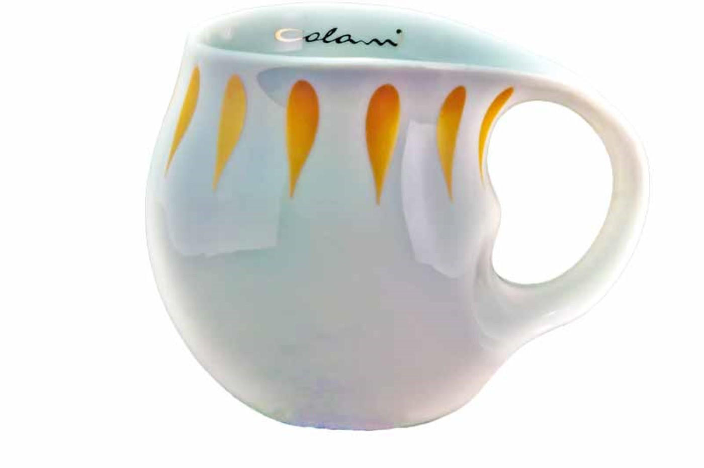 KAFFEEBECHER Drops gold - Goldfarben/Multicolor, Keramik (0.28L) - Luigi Colani Porzellan
