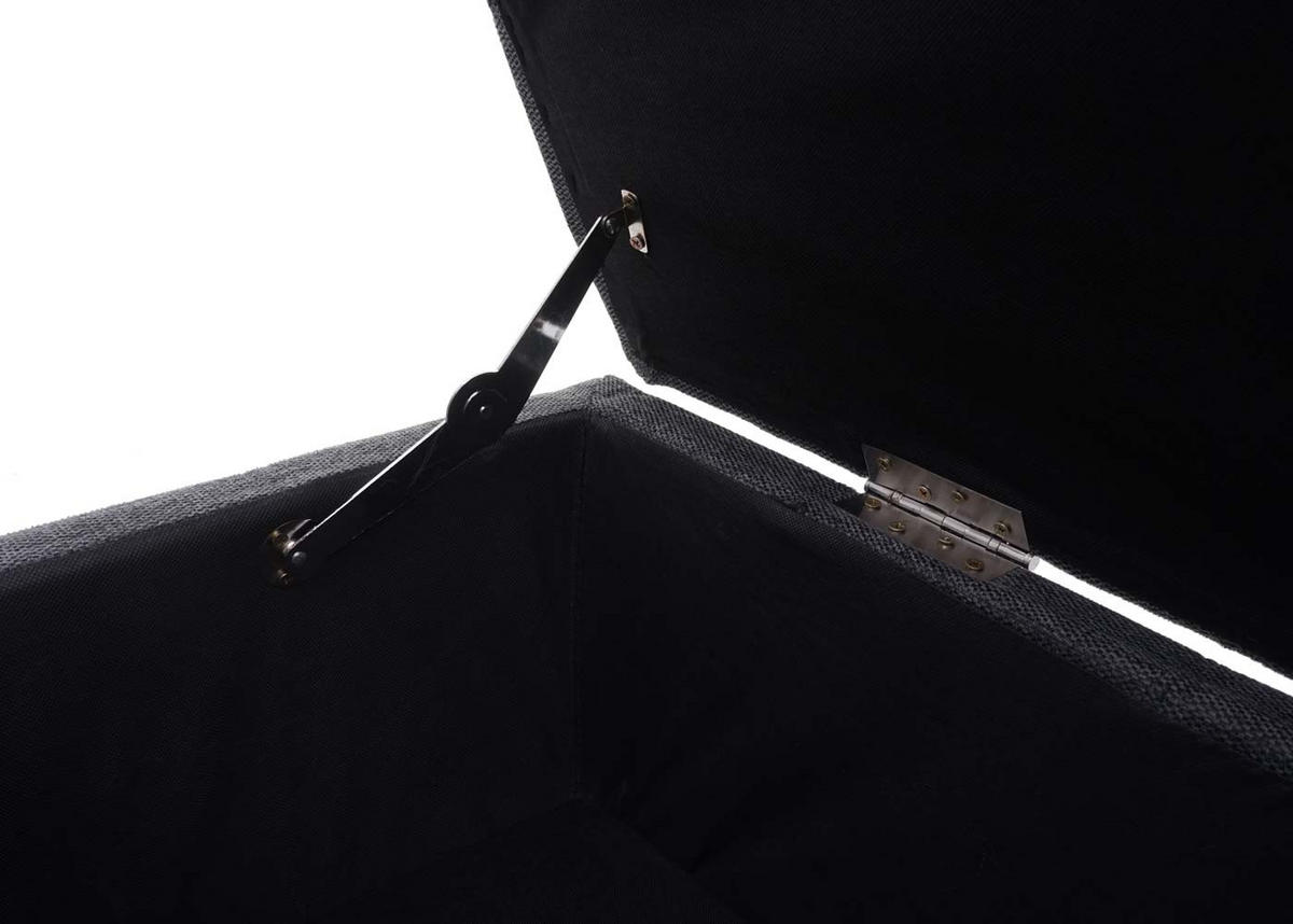 AUFBEWAHRUNGS-TRUHE Lars 45x114x45cm Stoff/Textil Dunkelgrau - Dunkelgrau, Textil (114/45/45cm) - BERLINLODGE