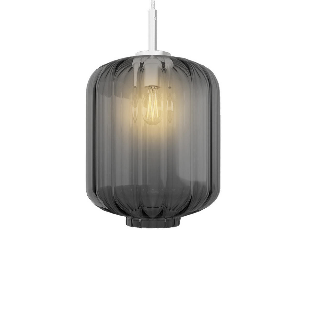 GALERIELEUCHTE Velo Rauch Ø 25cm - Anthrazit, Glas (25/25/27cm) - s.luce
