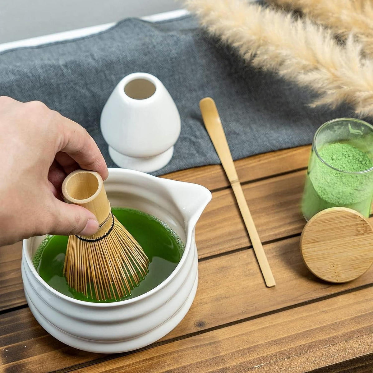 MATCHA Set 5-teilig Keramik Weiß - Weiß, Keramik (12.8/11/14cm)