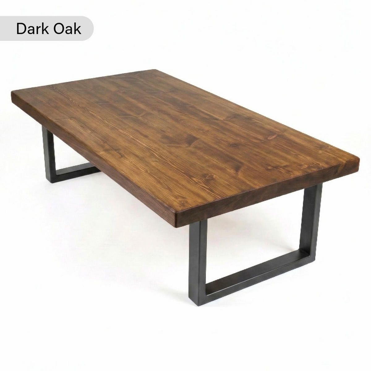 COUCHTISCH Massiv & Stabil – 160/60/46 cm - Dunkelgrau/Braun, Holz/Metall (160/60/46cm) - TRL Handmade Furniture