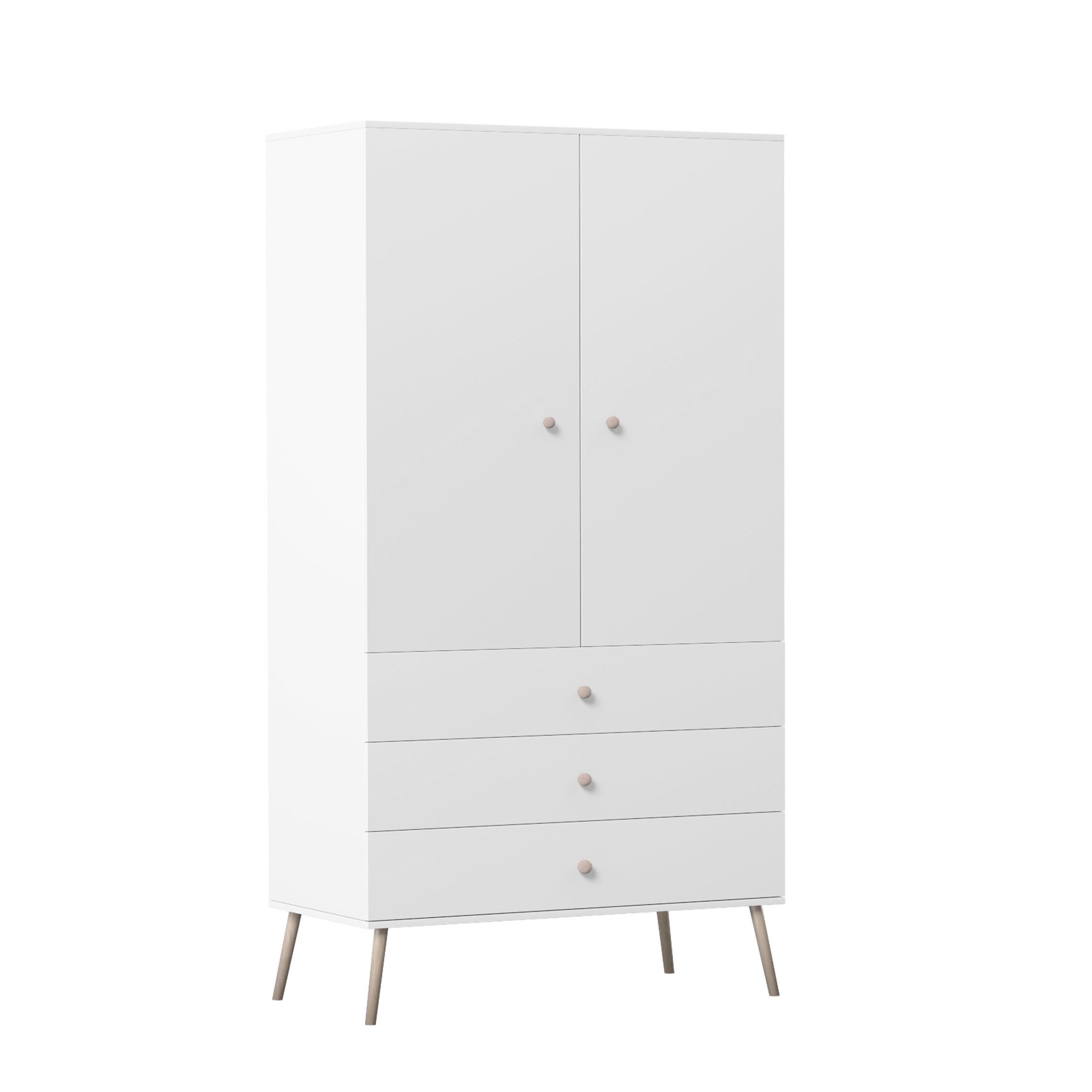 Idohome Drehtürenschrank Weiß 100x202x52 cm