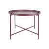 BEISTELLTISCH Meseta Lila 50/50/38.5 cm - Lila, Metall (50/50/38.5cm) - Leitmotiv