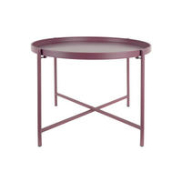 BEISTELLTISCH Meseta Lila 50/50/38.5 cm - Lila, Metall (50/50/38.5cm) - Leitmotiv