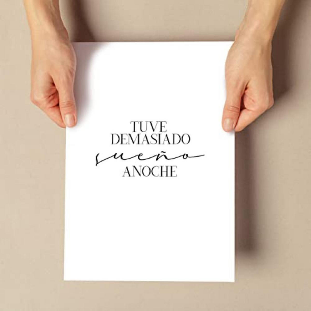 POSTER Set mit 4 Nacht TypografieStil A4 Rahmenlos - Klar, Papier (29.7/3cm) - Nacnic