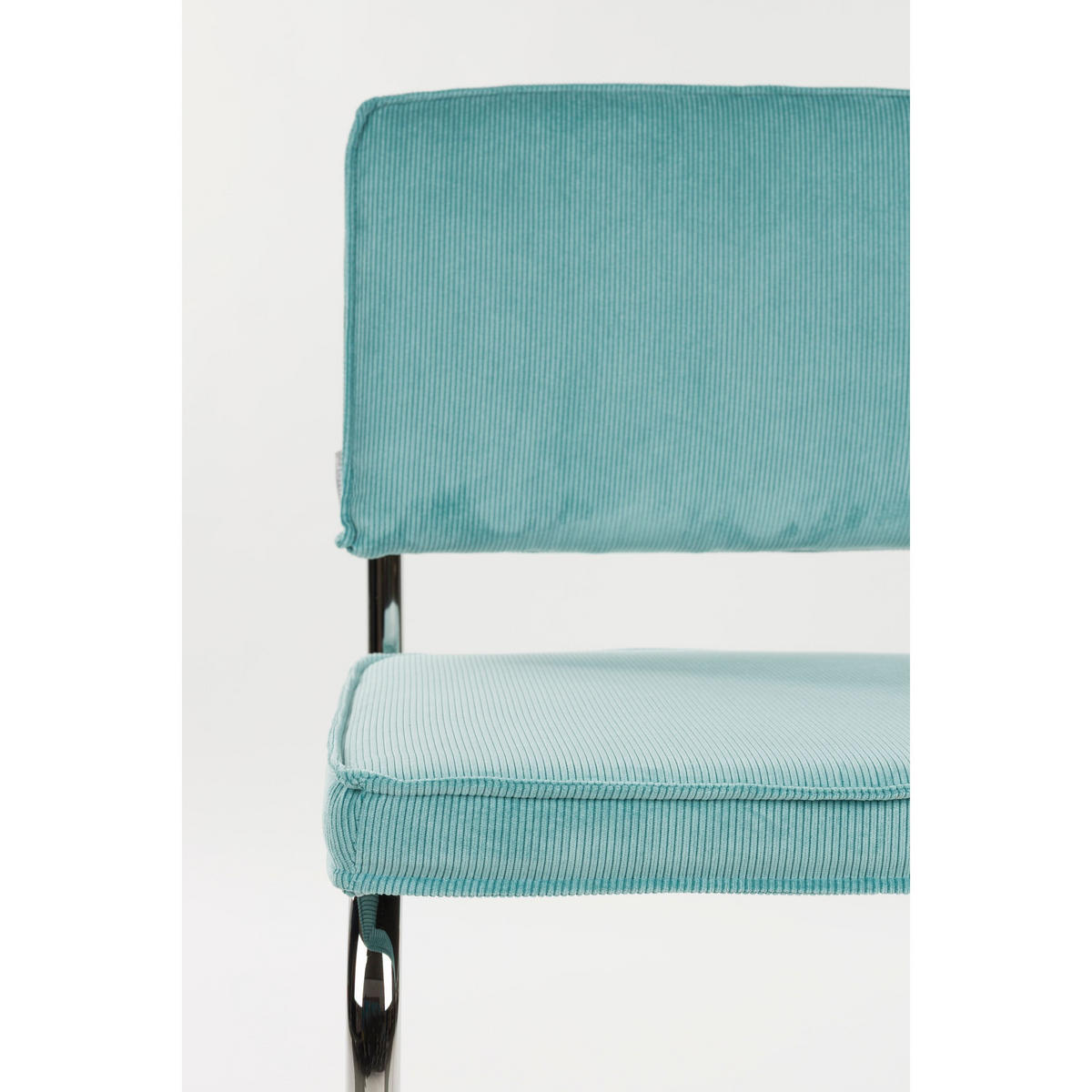 ESSZIMMERSTUHL Ridge Kink Rib Blau - 2 er Set - Blau, Textil (48/85/50cm) - Zuiver
