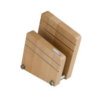 MESSERBLOCK Beige 20.5/11.5/20.5 cm AL09 - Beige, Holz (11.5/20.5/20.5cm) - ArteLegno