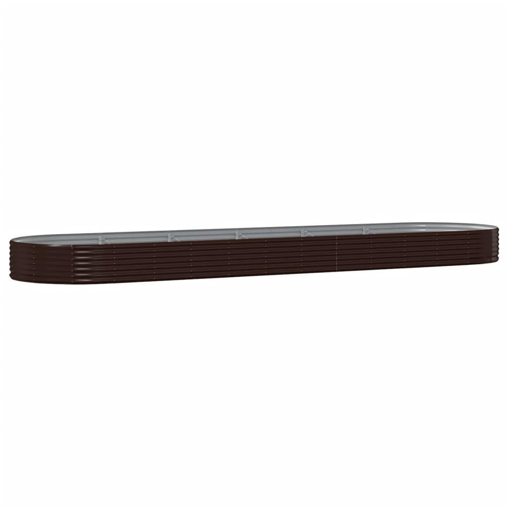 HOCHBEET Verzinkter Stahl 523x140x36 cm Braun - Braun, Metall (140/36/523cm) - furnicato