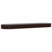 HOCHBEET Verzinkter Stahl 523x140x36 cm Braun - Braun, Metall (140/36/523cm) - furnicato