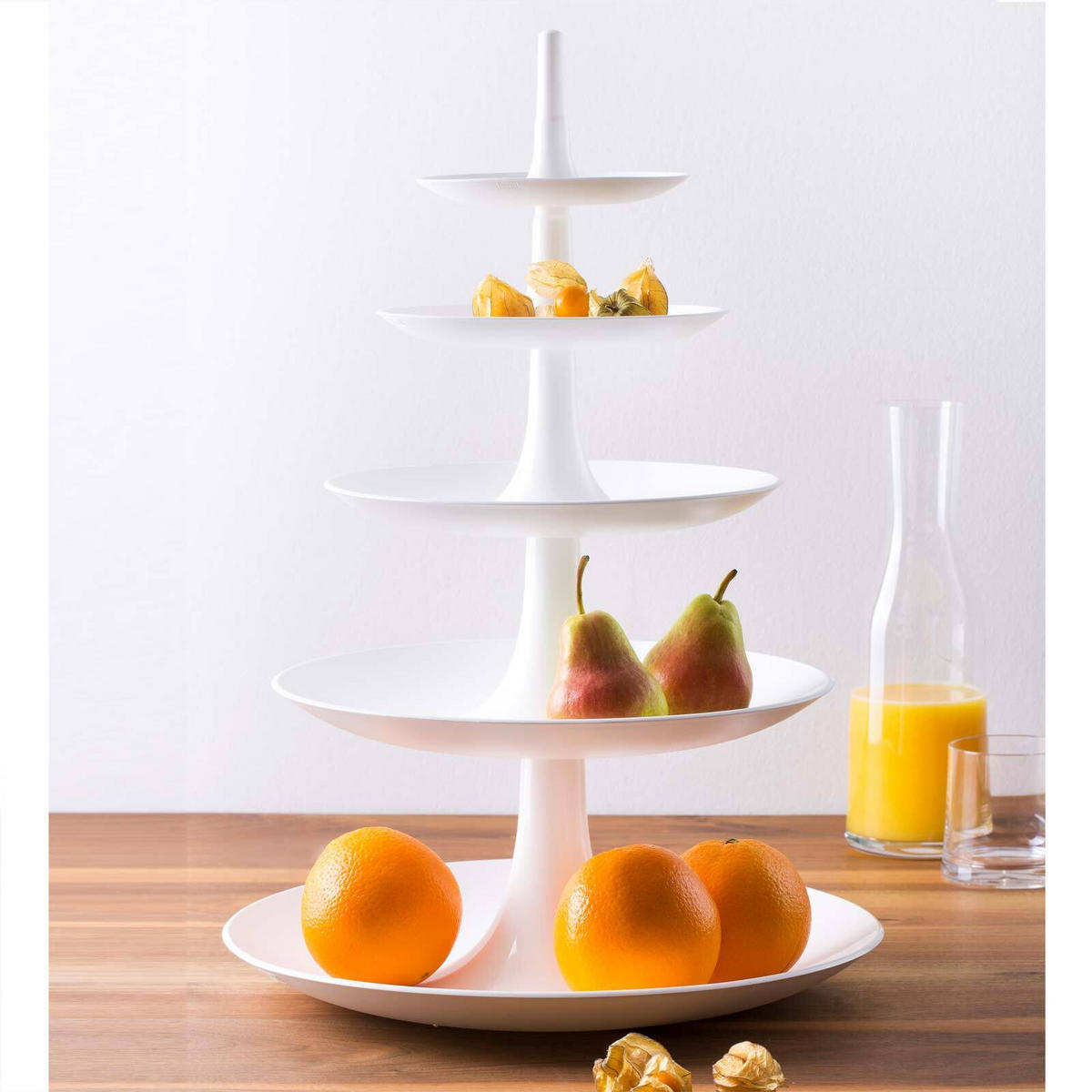 ETAGERE Babell Big weiß ↕ 53 cm - Weiß, Kunststoff (1/53cm) - Koziol