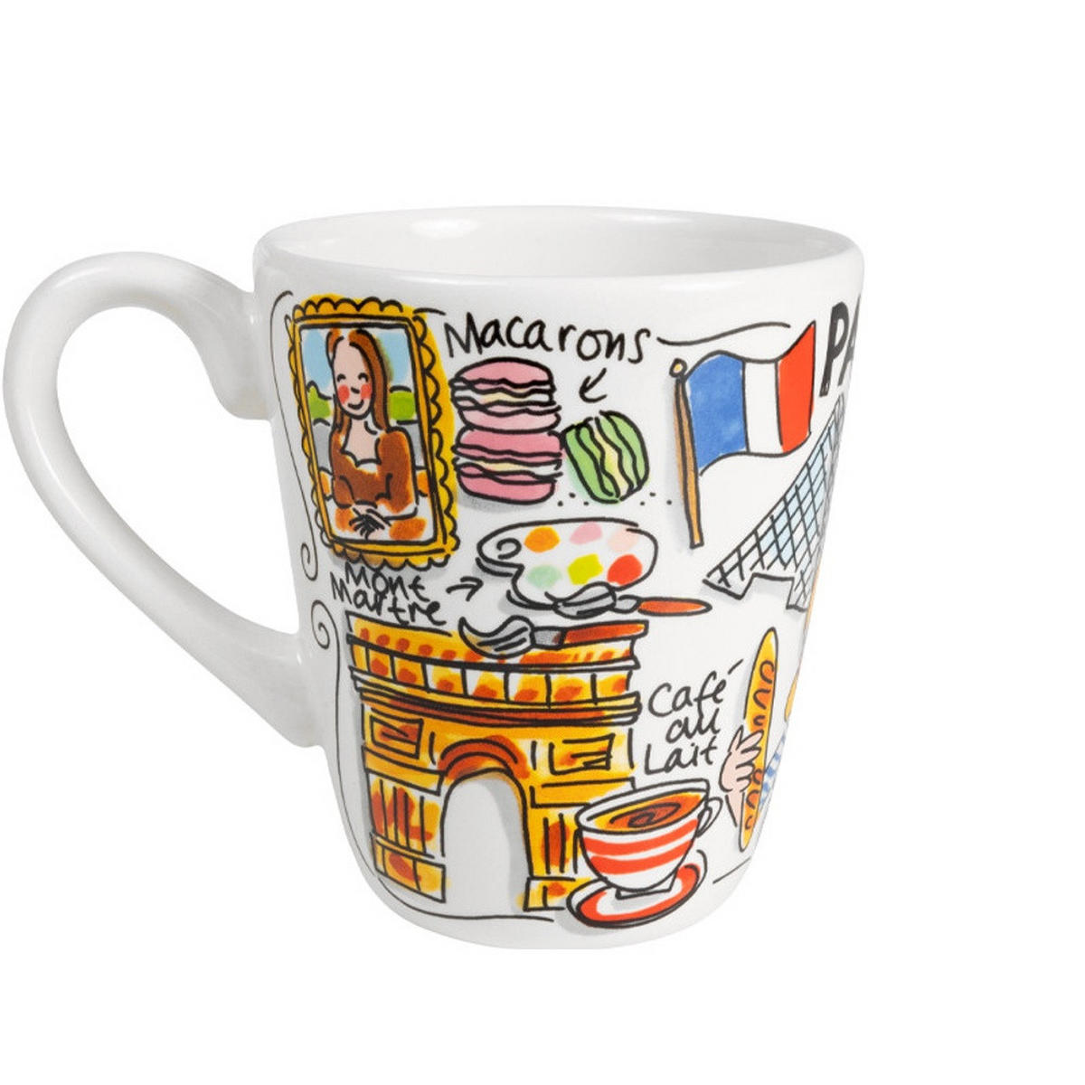 BECHER Blond City Icon Paris in Bunt - 350 ml - Multicolor, Keramik (0.35L) - Blond Amsterdam