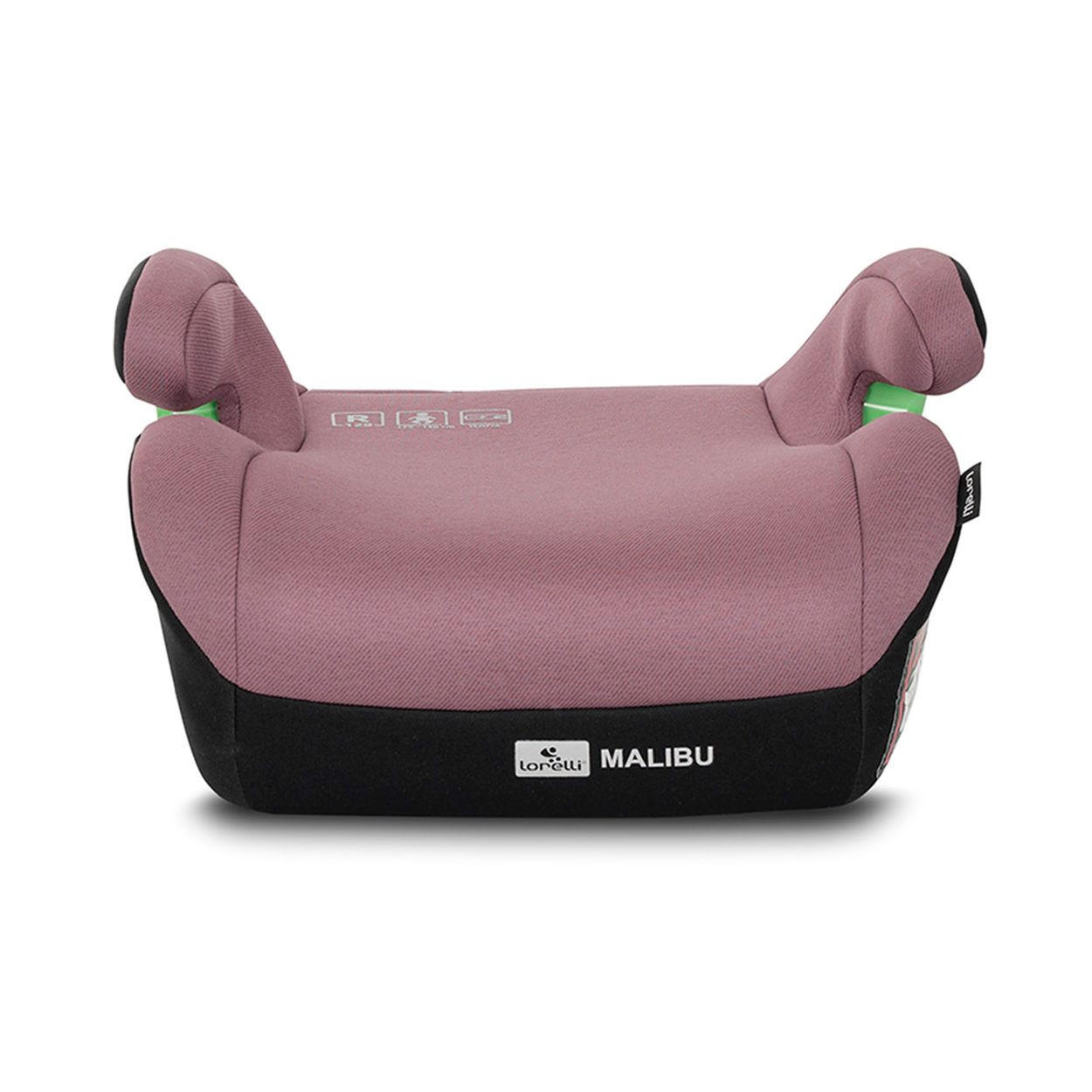 KINDERSITZERHÖHUNG Malibu rosa 125-150cm Isofix abnehmbarer Bezug Armlehne - Rosa, Kunststoff (42/23/40cm) - Lorelli
