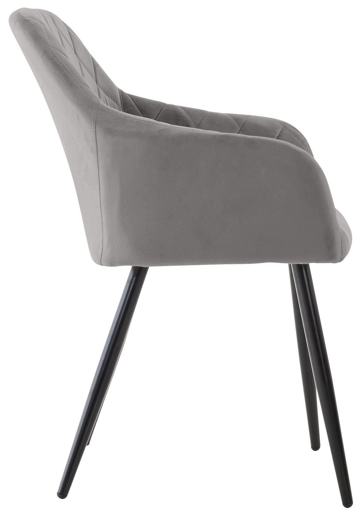 ESSZIMMERSTUHL Shila 84x47x44 cm grau - Grau, Textil (47/84/44cm) - furnicato