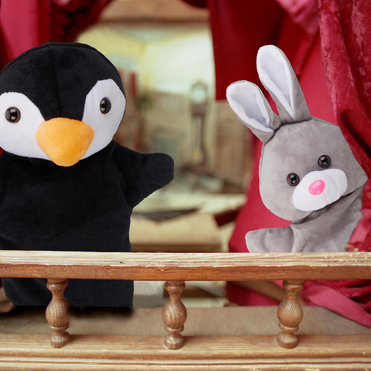 HANDPUPPEN - Multicolor, Textil (20/29/8.5cm) - Relaxdays