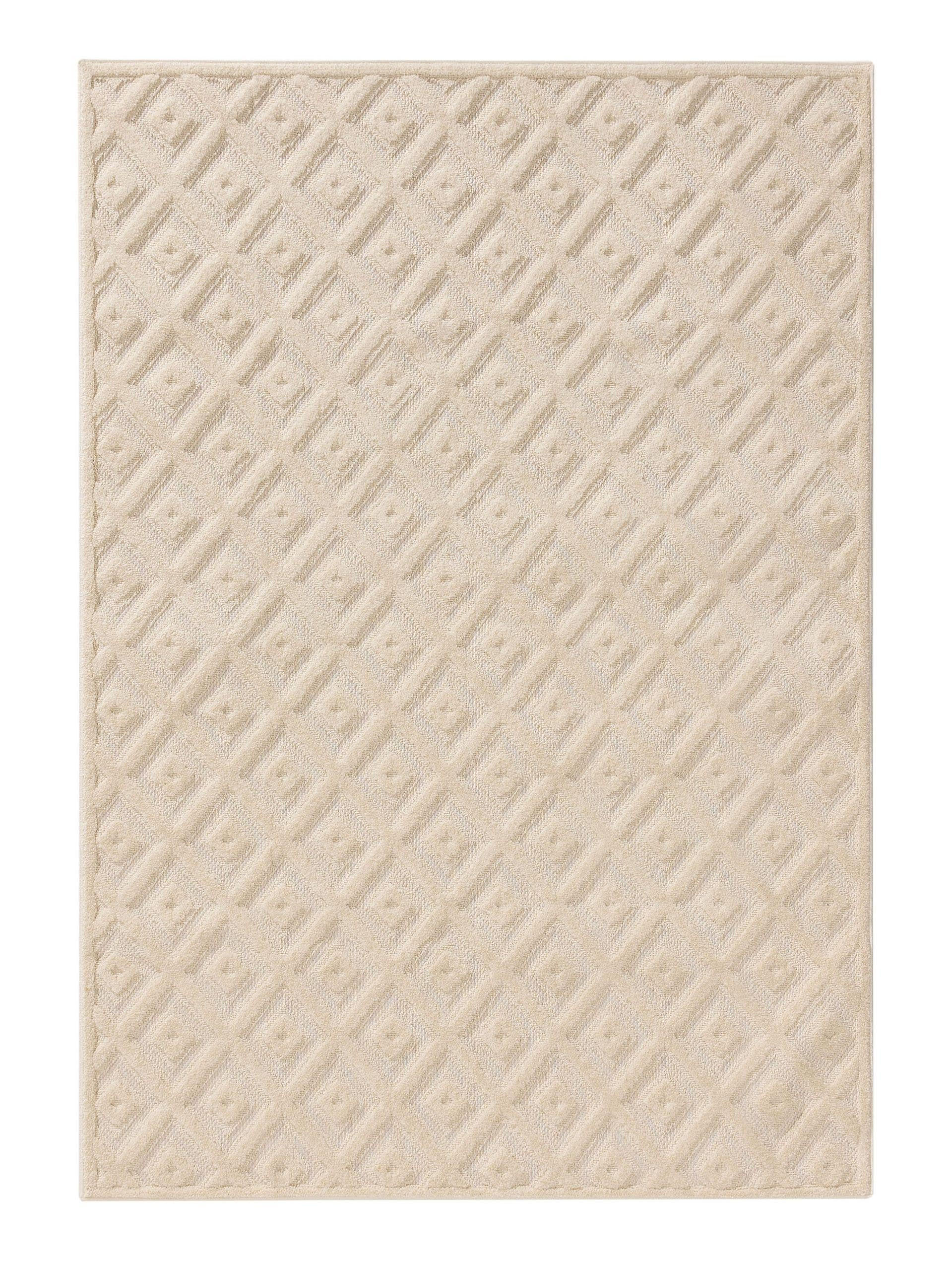 TEPPICH Leo Cream 140x200 cm - Creme, Kunststoff (140/200cm) - benuta