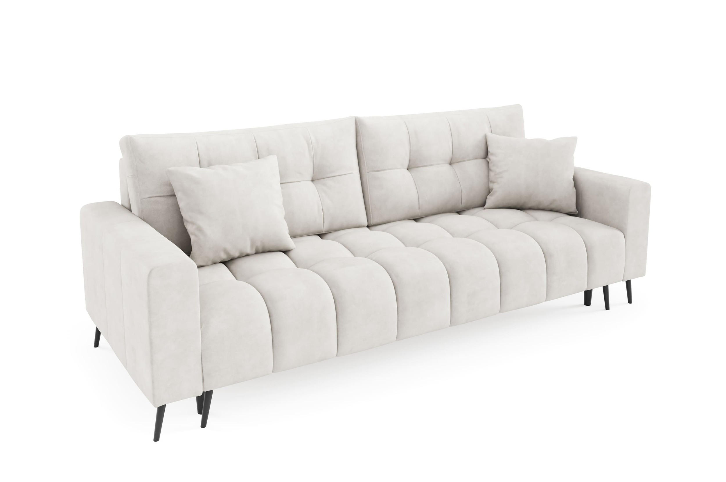 SCHLAFSOFA - Sofa Forta - Grau (Amon 16) - Grau, Holz (233/72/101cm) - Möblo