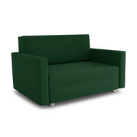 SCHLAFSOFA Pura Maxi - Silberfarben/Grün, Holz/Kunststoff (142/83/105cm)