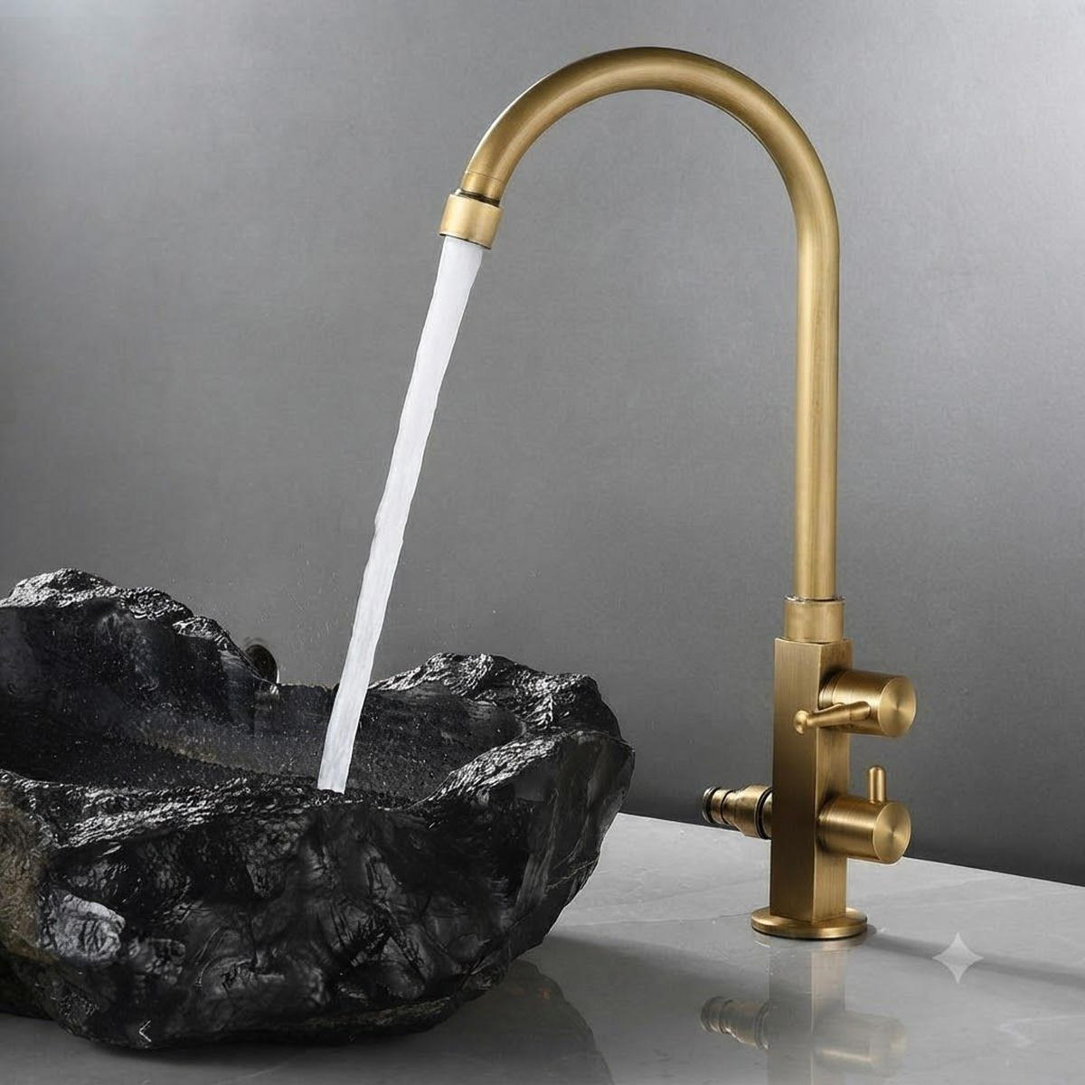 BADARMATUR, 37 x 20 cm, doppelseitiges Goldmodell - Goldfarben, Metall (51/6/25cm) - Vallsero