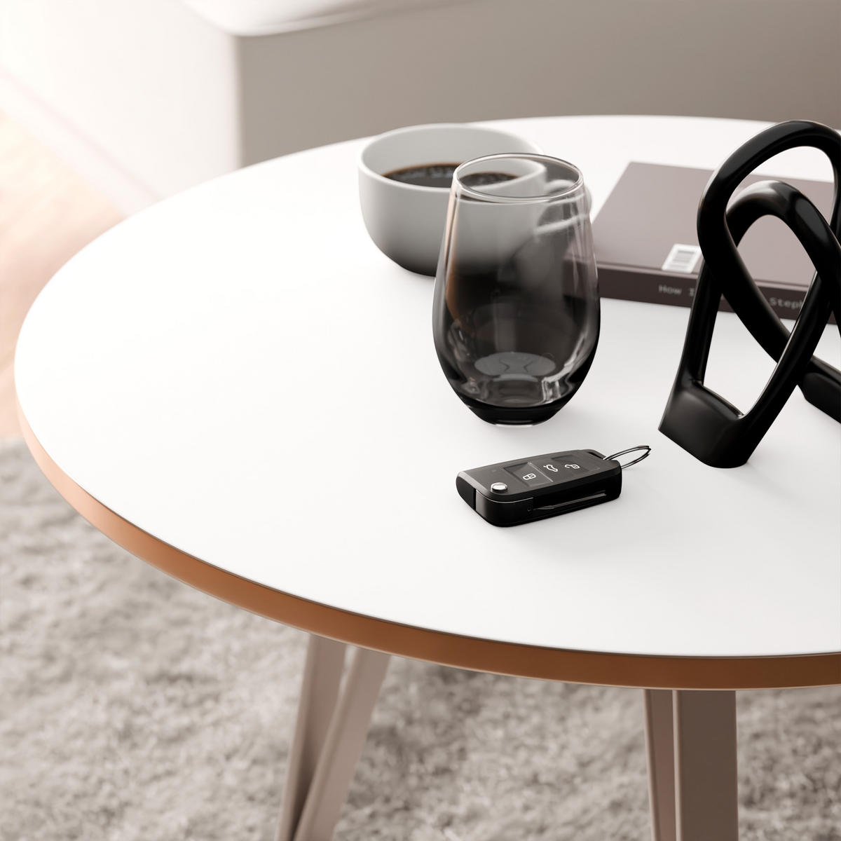 COUCHTISCH RIO - Weiß, Holzwerkstoff (67/67/45cm) - Idohome