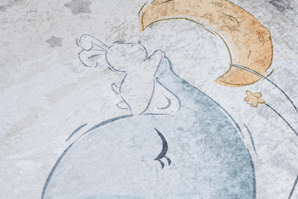 TEPPICH EMMA Grau 120/170 cm - Grau, Kunststoff (120/170cm) - Tapiso