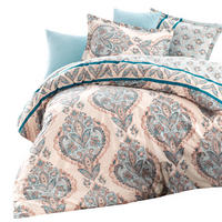 BETTWÄSCHE 5-teilig 200/200 cm TALYA - Blau, Textil (200/200cm) - ROLFNERS