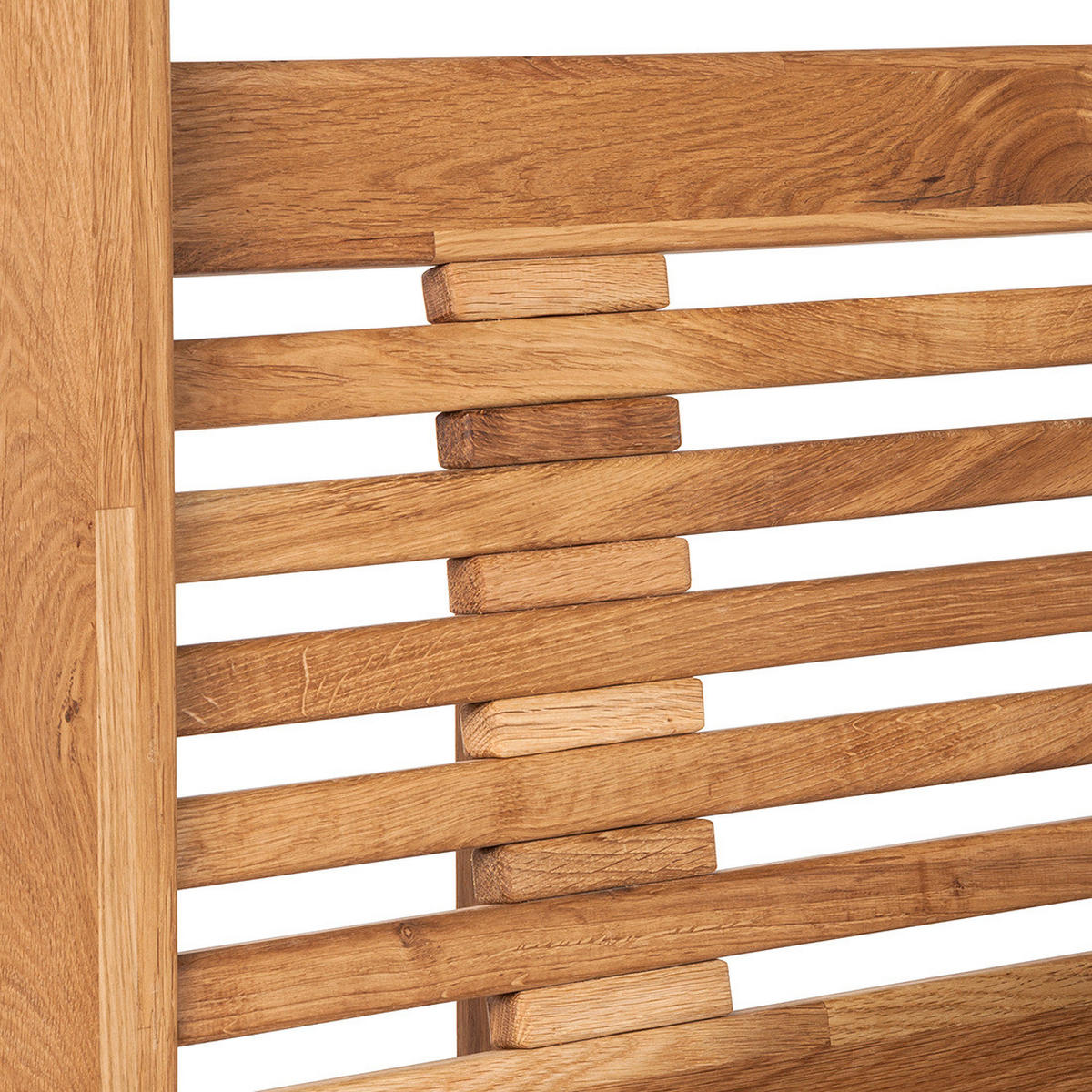 HIMMELBETT - Massivholz - Eichefarben, Holz (180/200cm) - home24