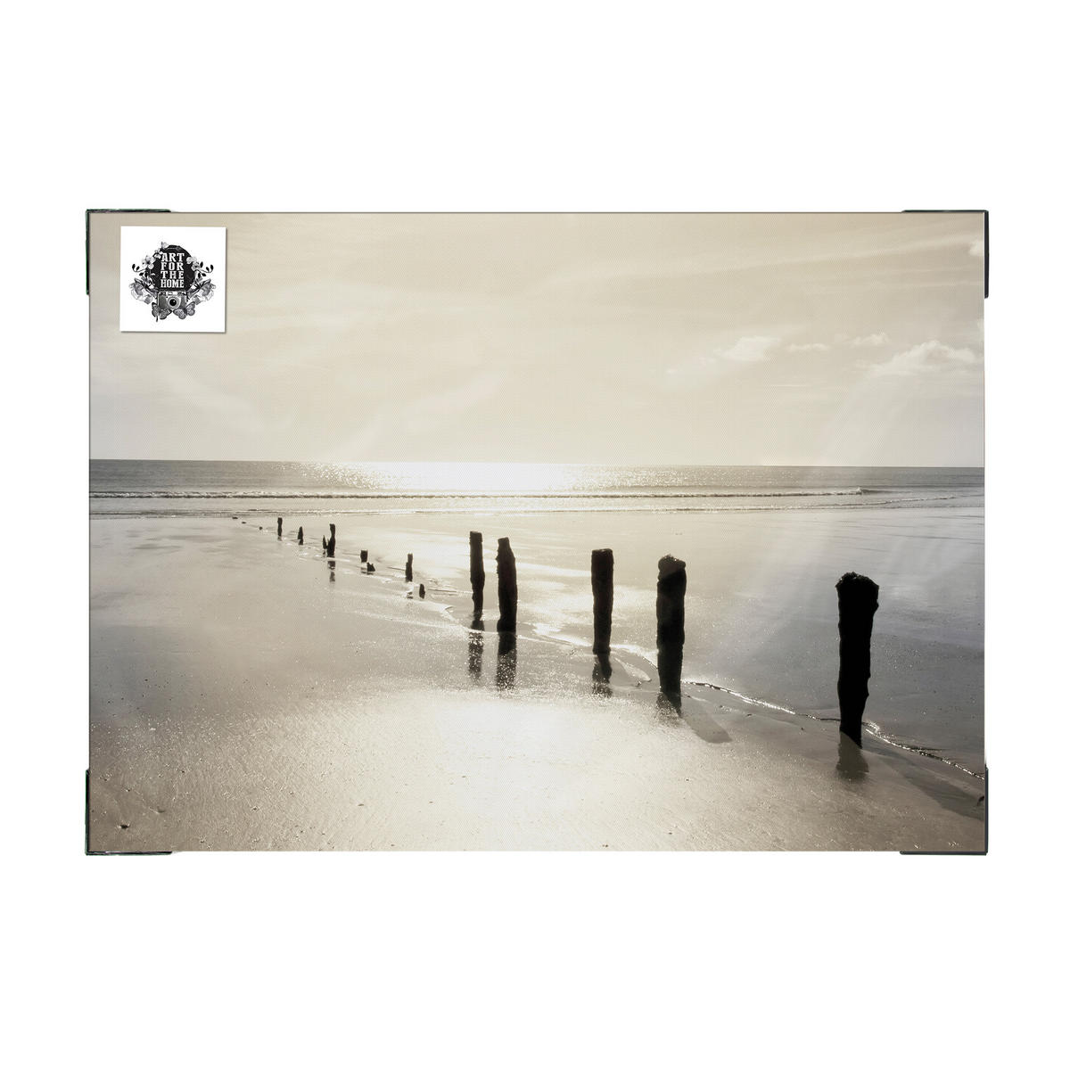 LEINWANDBILD Sonnenuntergang 50x70cm - Braun/Grau, Textil (50/1cm) - Art for the Home