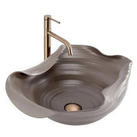AUFSATZWASCHBECKEN Rea Hm-66tb Handmade Art - Beige, Keramik (38/19/50cm) - REA