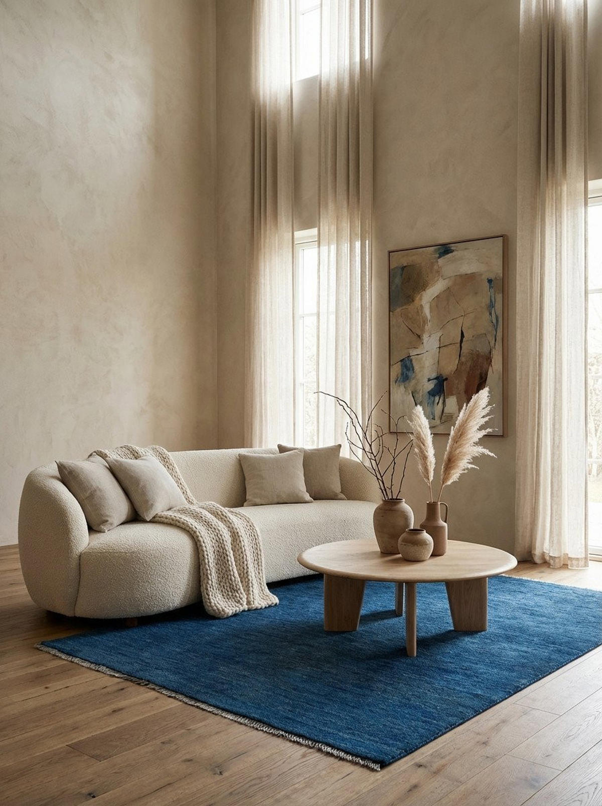 TEPPICH Gabbeh Blau 180/139 cm Schurwolle - Blau, Textil (139/180cm) - Looma