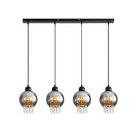 HÄNGELEUCHTE Vexf 86/15/175 cm - Schwarz, Metall (175/86/15cm) - ZMH