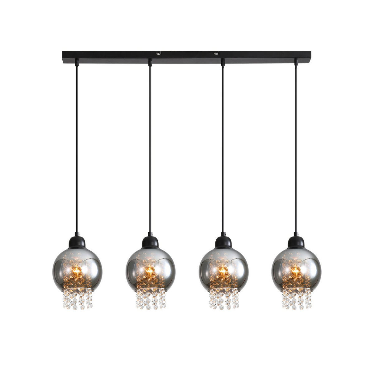HÄNGELEUCHTE Marson 86/5/175 cm - Schwarz, Metall (5/86/175cm) - Nettlife