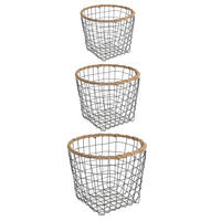 METALLKÖRBE SINO - Naturfarben, Metall (38/31/38cm) - IDIMEX