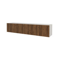 LOWBOARD ZENO-W 2x100x40x41 cm - Weiß / Katania - Eiche Wotan, Holzwerkstoff (200/40/41cm) - ALTDECOR