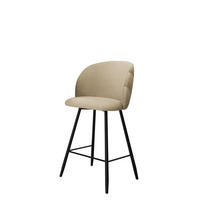 BARHOCKER K99 H - Sandfarben/Schwarz, Holzwerkstoff/Textil (51/105/51cm) - MIRJAN24