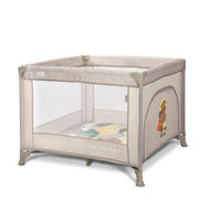 LAUFSTALL Play`n Relax beige 100 x 100 cm, seitliche Öffnung, Matratze, Tragetasche, Babyreisebett - Beige, Kunststoff (100/75/100cm) - Lorelli