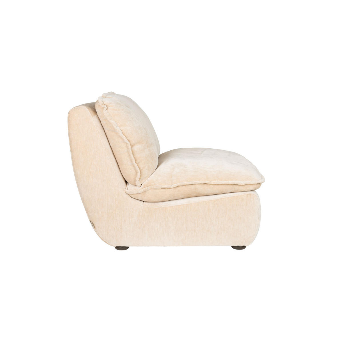 SESSEL Radley Beige - Beige, Kunststoff (82/83/100cm) - Dutchbone