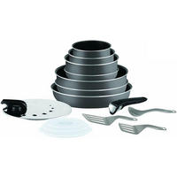TOPFSET L20488 Ingenio Schwarz 15-Teilig - Schwarz, Metall - Tefal